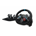 VOLANTE GAME C/PEDALI X PS5 PS4 PC PELLE G29 NERO