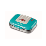 MACCHINA WAFFLE 700W 2PIASTRE ANTIAD. AZZURRO