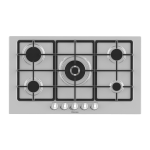 P.COTT.GAS 90CM 4F+1TRIPL.CORONA G.GHISA INOX