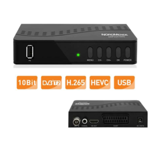 RICEVITORE TERRESTE DVB-T2 H.265 HEVC USB ZAP265-10/ND