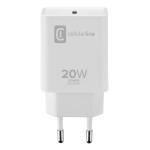 CARICABATT.RETE APPLE USB-C 20W C/LED RICARICA WH