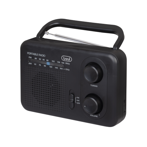 RADIO PORTATILE 5W 2BANDE AM/FM RA 7F64 NERO