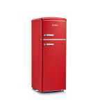 FRIGO 2P. 206LT CE.E STATICO 3RIP. RETRO ROSSO