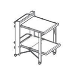 FOPPAPEDRETTI 9900316003 SERVICE NATURALE CARRELLO PORTAVIVANDE