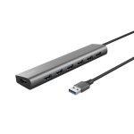 HUB USB 7PORTE USB3.2 HALYX GRIGIO
