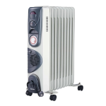 RADIATORE A OLIO 800/1200/2000W+TURBO400 9ELEMENTI