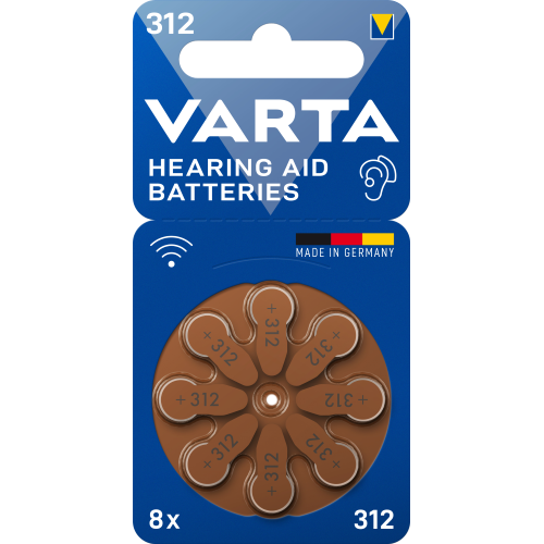 BATTERIA PER APPARECCHI ACUSTICI 312 BLISTER 8PZ