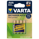 PILA RICARICABILE AAA 800MAH ACCU RECYCLED 4PZ