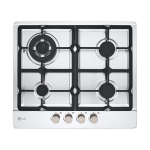 P.COTT.GAS 60CM 3F+1TRIPLA CORONA G.GHISA INOX