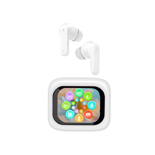 CUFFIA AURIC.IN-EAR BT ANC AI C/CUST.RIC. BIANCO