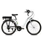 E-BIKE CITY ACCIAIO 36V 12.8AH R.26" SEA-TY BIANCO