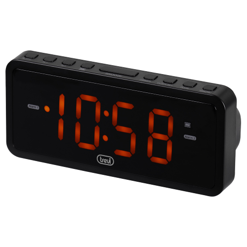 OROLOGIO DIGITALE C/DOPPIA SVEGLIA EC 882 NERO