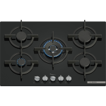 P.COTT.GAS 75CM 5F G.GHISA VETRO NERO