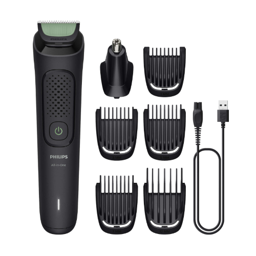 REG.BARBA RIC.USB-A 7IN1 VISO+CAPELLI NERO