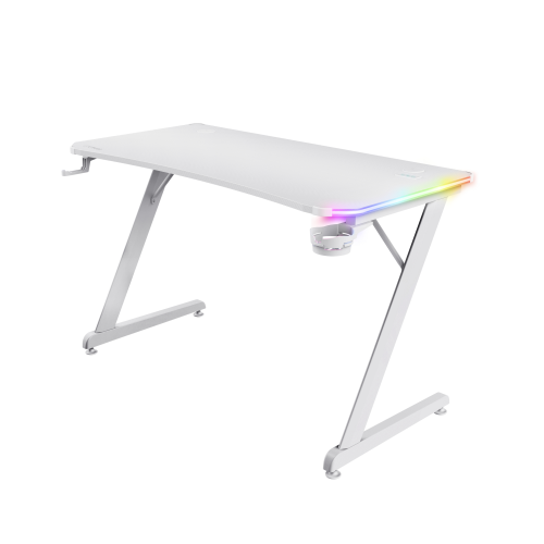 SCRIVANIA GAMING RGB GXT709W LUMINUS WHITE