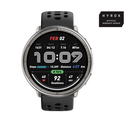 SMART WATCH 1.32' BT BIOTRACKER GPS BLACK SILICONE
