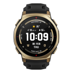 SMART WATCH 1.32' GPS BT WIFI HR BLACK GOLD