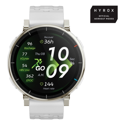 SMART WATCH 1.32'AMOLED BT GPS 5ATM AERO WHITE