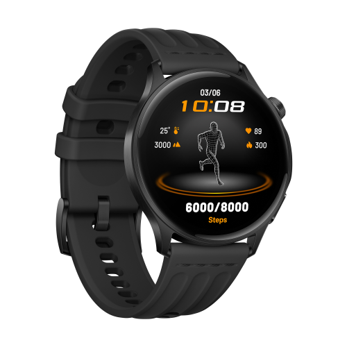 SMART WATCH 1.46' BT GPS HR SP02 PHANTOM BLACK