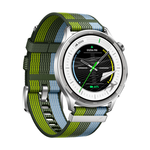 SMART WATCH 1.46' BT GPS HR SP02 SILVER GLEAM
