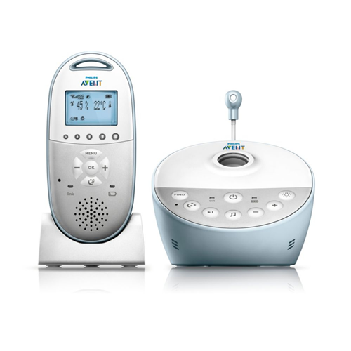 PHILIPS SCD580 BABY MONITOR 330MT ECO DECT C/MUSICA BIANC/AZZURRO