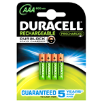 DURACELL DU77 BATTERIAMINISTILO AAA RIC.PRECARICATA B4 800MAH BL.4P