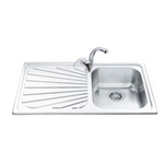 SMEG SP861S LAVELLO 86CM 1VASCA C/GOCC.SX SERIE ALBA SATIN IX