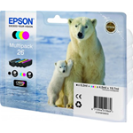 EPSON C13T26164020 CART.INK-JET MULTIPACK ORSO POLARE SECURITY BLISTE