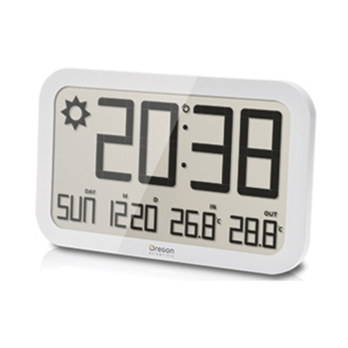 OREGON SCIENTIFIC JW108WH BAROMETRO PARETE C/OROLOGIO JUMBO STAZ.METEO WH