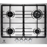 ELECTROLUX EGG6343NOX PIANO COTTURA GAS 60CM 3F+1TRIPL.CORONA G.GHISA INOX