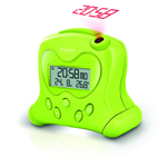 OREGON SCIENTIFIC RM313PNFBOXGROS04OSEU OROLOGIO C/PROIEZIONE TEMP.INT.SNOOZE VERDE