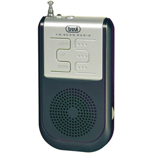 TREVI 73300 RADIO PORTATILE FM TORCIA LED 2XAAA BLACK