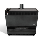 ARGO ISIDORATURBO STUFA GAS 9KW 190MQ VENTILATORE FORZATA NERO