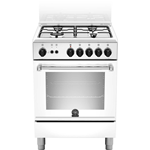 LA GERMANIA AMN604GEVSWE CUCINA 60CM 4F/GAS F.GAS VENTILATORE  AMERICANA BIANCO