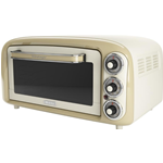 ARIETE 979BEIGE FORNETTO ELETTRICO  1380W 18LT VENTILATORE 3FUNZ. VINTAGE BEIGE