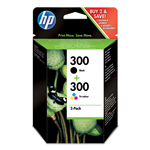 HP CN637EE301 CART.INK-JET NERO D2560/300 TRICROMIA BLISTER