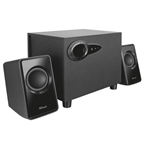 TRUST 20442 CASSE PC 2.1 9W USB SUB.LEGNO AVORA NERO