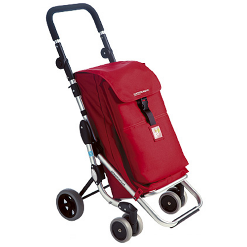 FOPPAPEDRETTI 9702000300 CARRELLO SPESA GO UP ROSSO + TASCA TERMICA