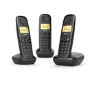GIGASET A170TRIOBLACK CORDLESS 1.5" MEM.50NUM. ECO PLUS SISTEMA TRIO