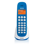 CORDLESS V.VOCE 20NUM ECO DECT SVEGLIA AZZU/BIANCO
