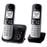 CORDLESS TWIN C/SEG. 100MEM C/BLOCCOC. V.VOCE NERO