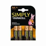 DURACELL MN-1500SY BATT.STILO  AA SIMPLY DURACELL  BL.4PZ