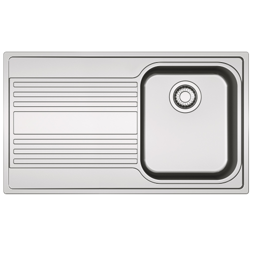 LAVELLO 86CM 1V C/GOC.DX RAP INOX SAT.RPX61186DX