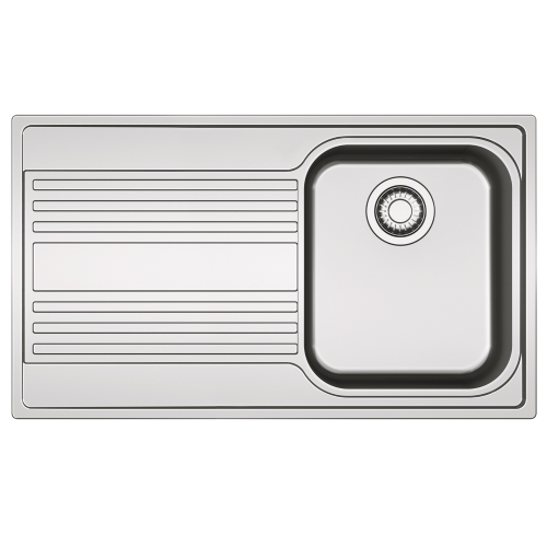 LAVELLO 86CM 1V C/GOCC.SX RAPID INOX SATINRPX61186