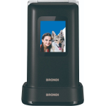 CELL. QB 2.8"FLIP DUALSIM BT SOS 1.3MP BLACK METAL