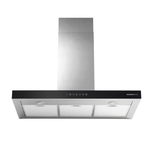 CAPPA ARREDO PARETE 90CM PER INDUZ. F.CARBONE NERO