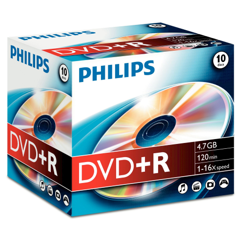 DVD+R 16X JEWEL BOX SINGOLO 120MIN 4.7GB