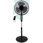 VENTILATORE A PIANTANA D.CM. 40 OSCILLANTE 3 VEOCITA NERO + TELECOMANDO VP4045-RLX