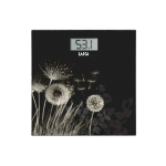 BILANCIA PERS. 180KG/0.1KG RICAR. VETRO FIORI NERO