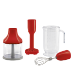 SET 4 ACCESSORI PER FRULLATORE IMMERSIONE ROSSO